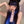 Lolita black blue wig  KF11016