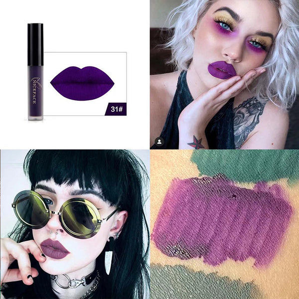 Halloween purple grey lip glosses MK144