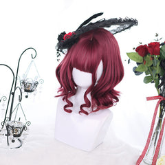 short red curly wig  KF9482