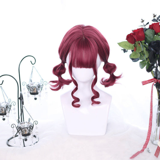 short red curly wig  KF9482