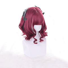 short red curly wig  KF9482