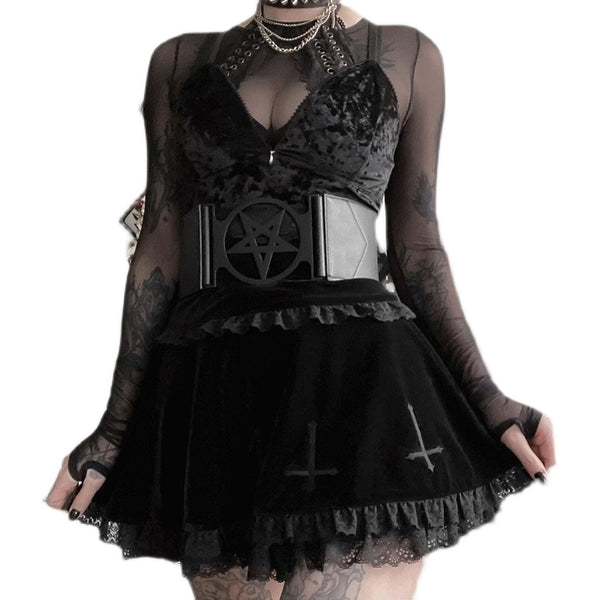 GOTH BABES SKIRT   KF83854