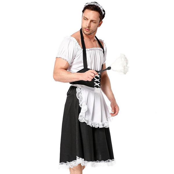 Black and white valet uniform  KF705708
