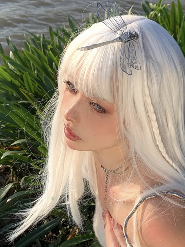 lolita white wig   KF70411