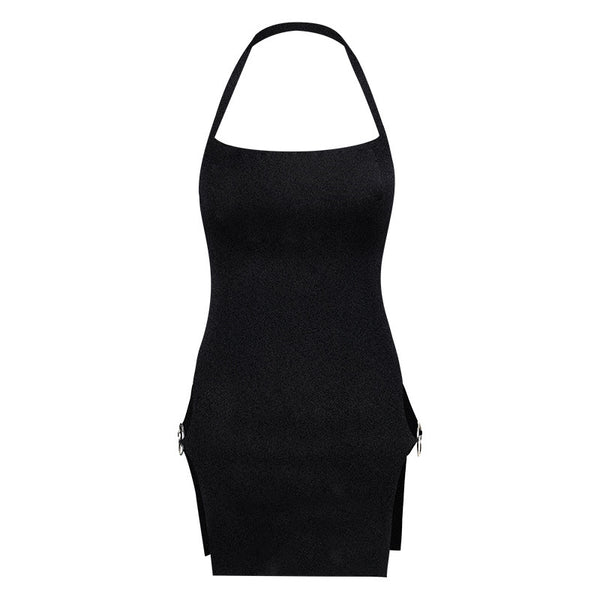 black suspender dress  KF70242