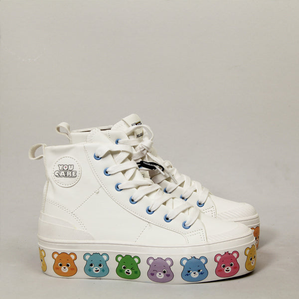 White high top casual shoes  KF70476