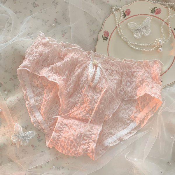 pink lace panties  KF83972