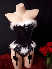 Black Plush Onesie  KF70354