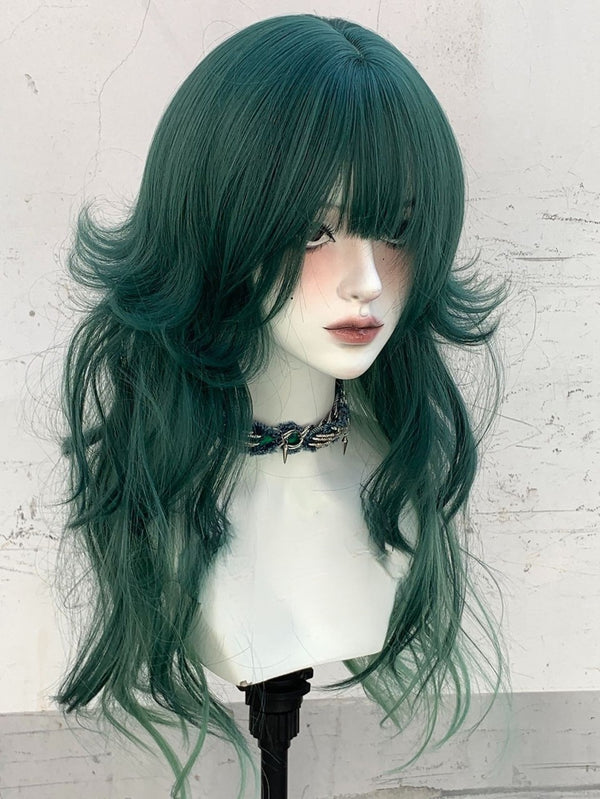 Dark green wig KF11172