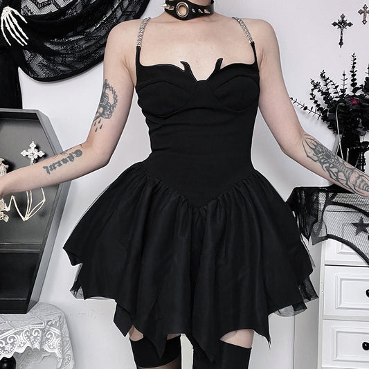 Halloween dark little devil dress  KF70399