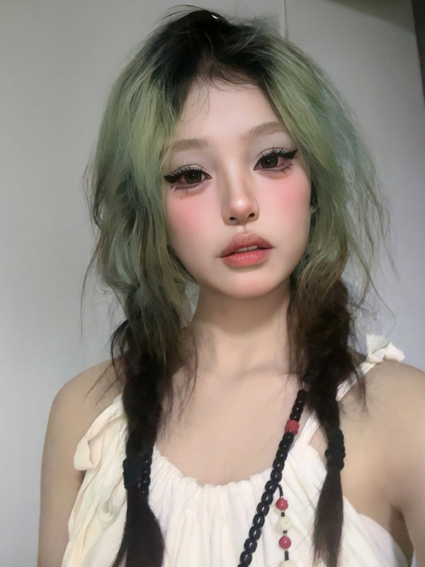 green gradient wig KF11036