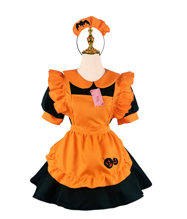 cos pumpkin maid costume    KF70371