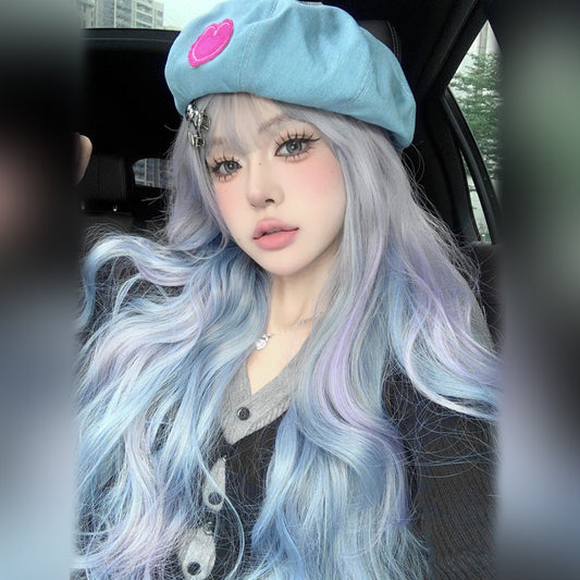 Purple gray wig  KF11011