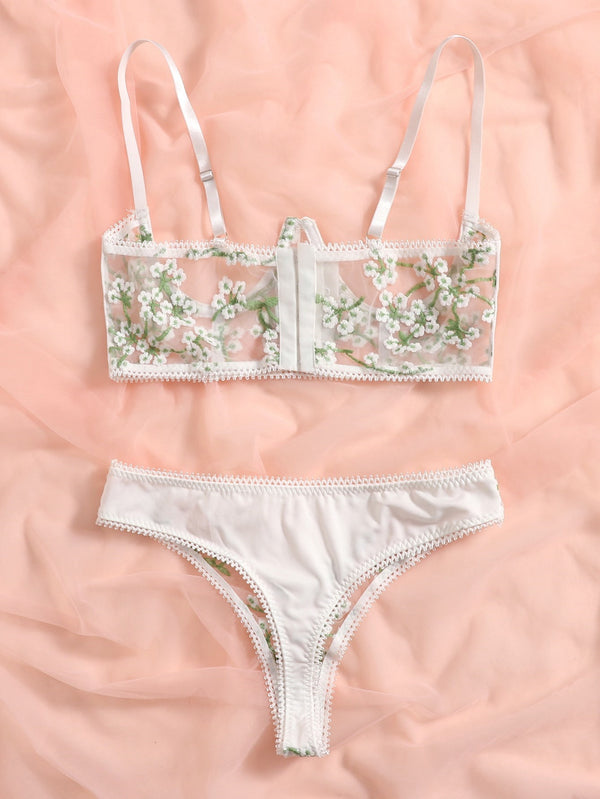 White Sexy Lingerie Set KF70178