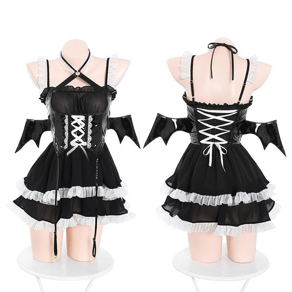 Halloween Patent Leather Uniform Set  KF70525