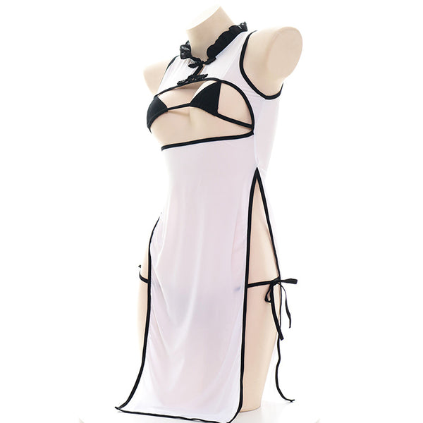 hollow cheongsam dress   KF11308