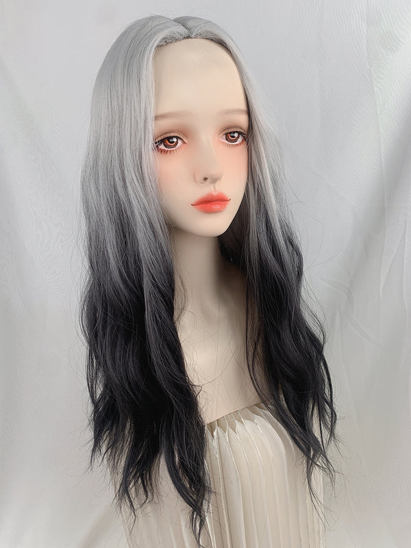 Silver gray wig  KF11037