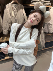 Solid color high collar sweater  KF70556