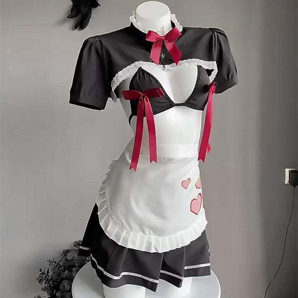 Black Maid Uniform Set  KF70148