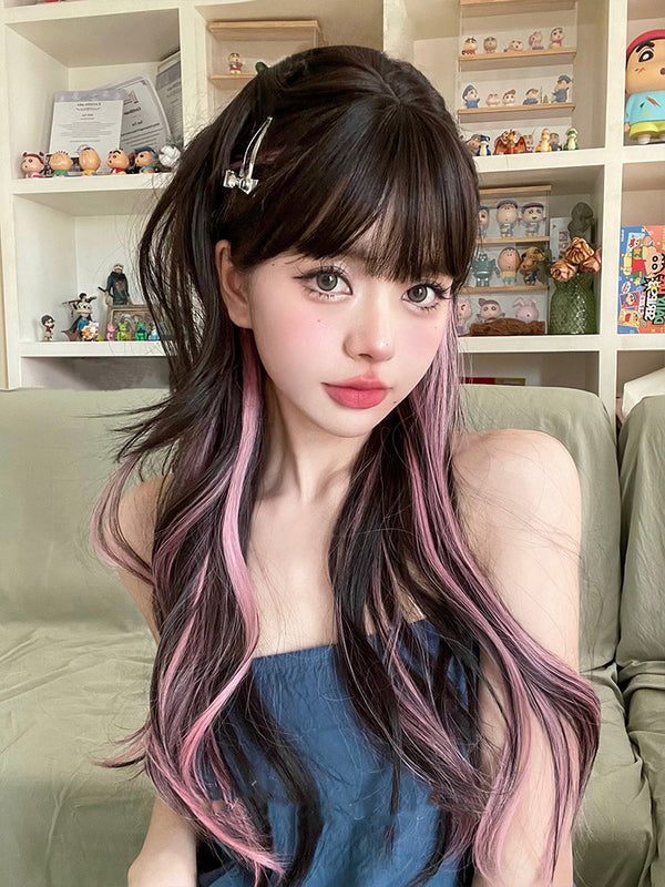 Harajuku Highlights Long Curly Hair KF70166