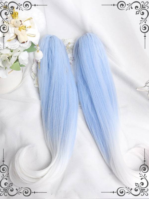Aqua blue lolita wig  KF11271