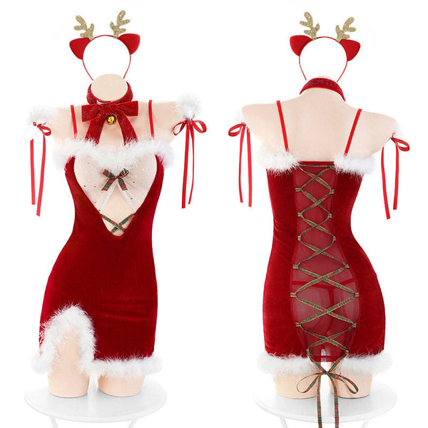 Christmas elk dress set  KF83866