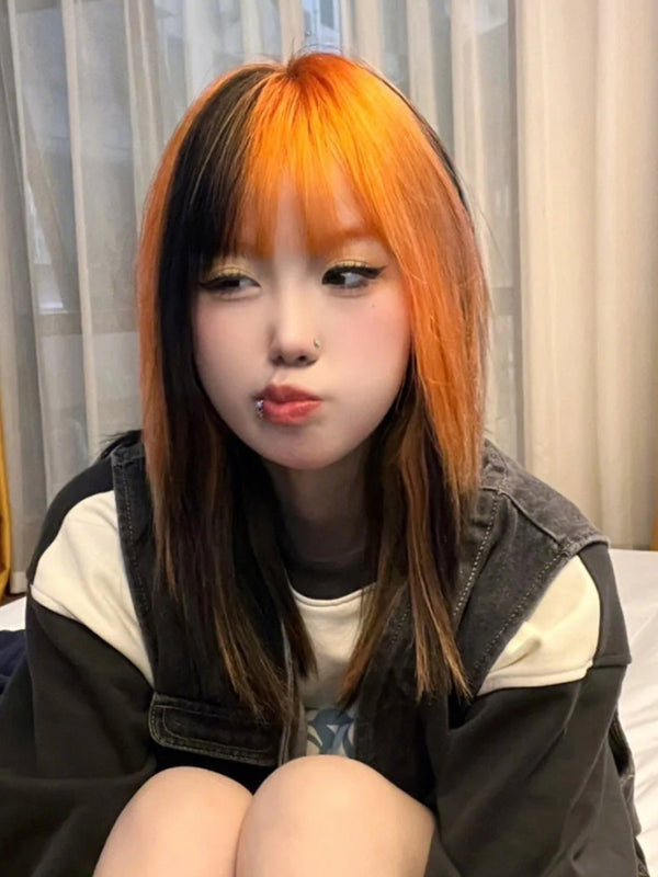 Dark orange wig  KF11101