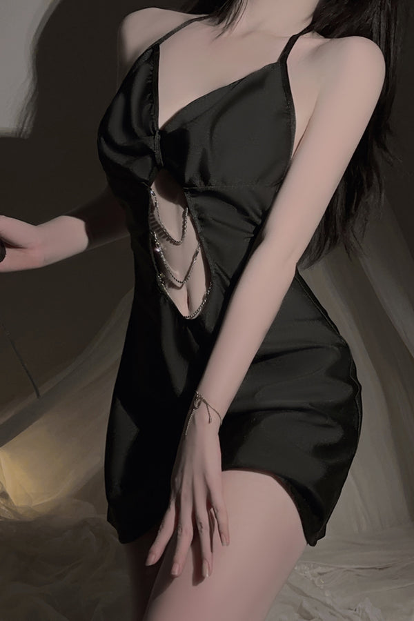 Deep V temptation nightgown  KF70539