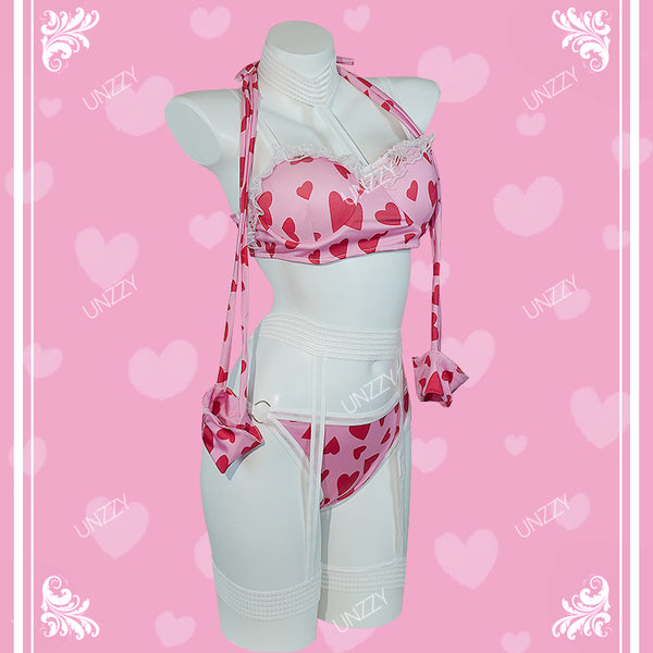 pink underwear set  KF70132
