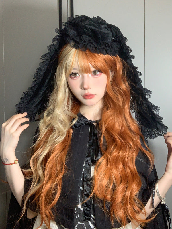 Dirty orange wig   KF11299