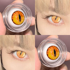 orange contact lenses(two pieces)  kf83832