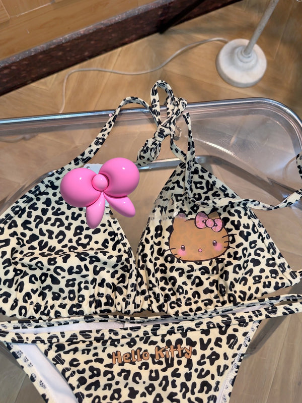 Cute leopard print swimsuit  KF11264