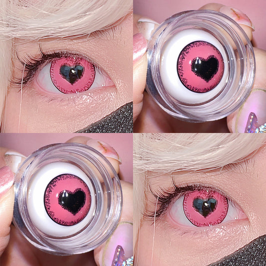 Pink Heart Contact Lenses     KF83843