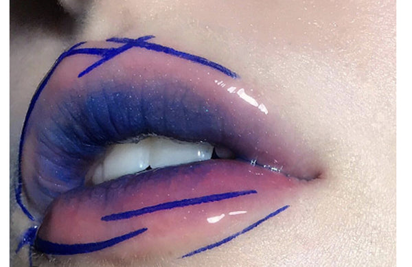 Halloween Blue  lip gloss MK145
