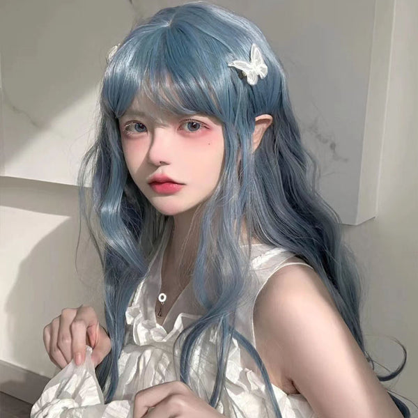 Lolita haze blue wig  KF70418