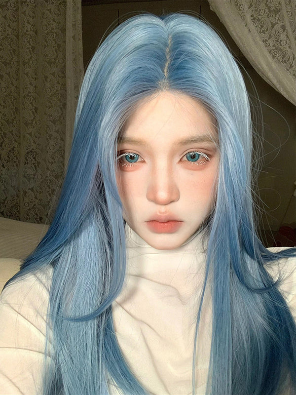 Mermaid blue wig KF11107