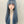 Blue long straight wig KF90497