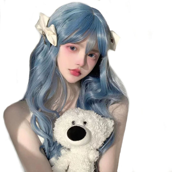 Lolita haze blue wig  KF70418