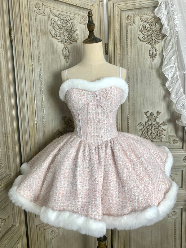 Christmas tube top dress   KF705701
