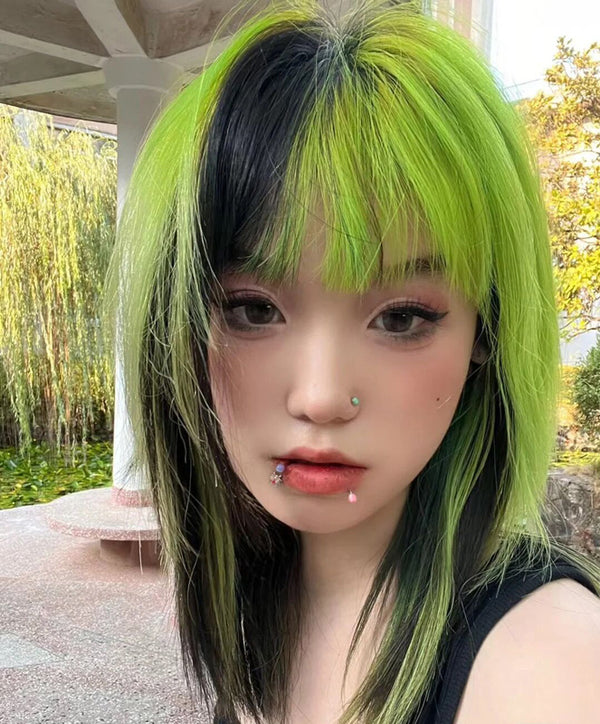 Green Highlighter Wig   KF70127