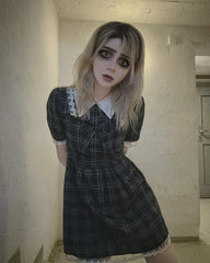 Plaid dress KF82191