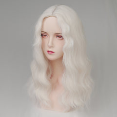 White long hair wig  KF24085