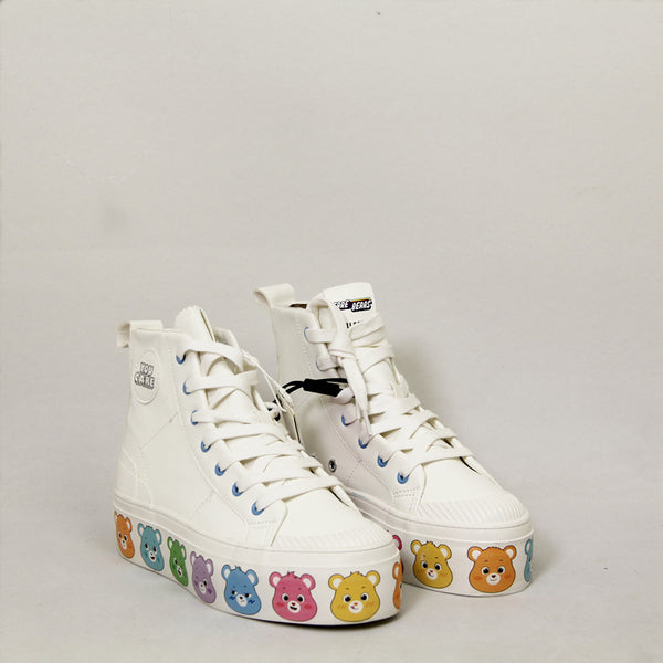 White high top casual shoes  KF70476