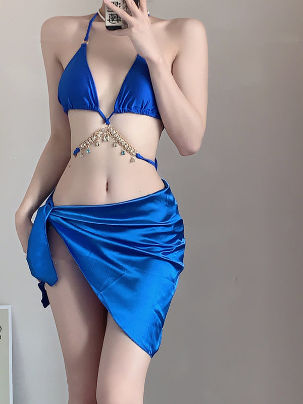 Dark Blue Swimsuit Set KF70018