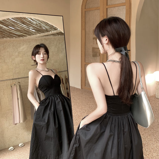 black dress camisole KF83902