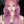 Pink and purple wig  KF11041