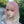 Pink gradient white wig KF11226