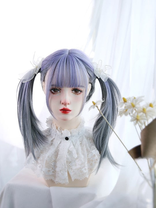 Lolita purple gray wig   KF11044