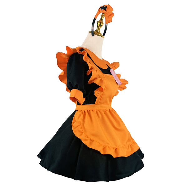 cos pumpkin maid costume    KF70371