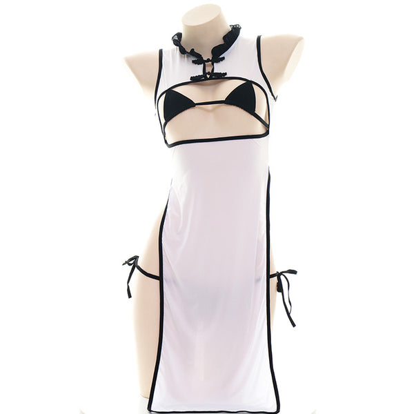 hollow cheongsam dress   KF11308